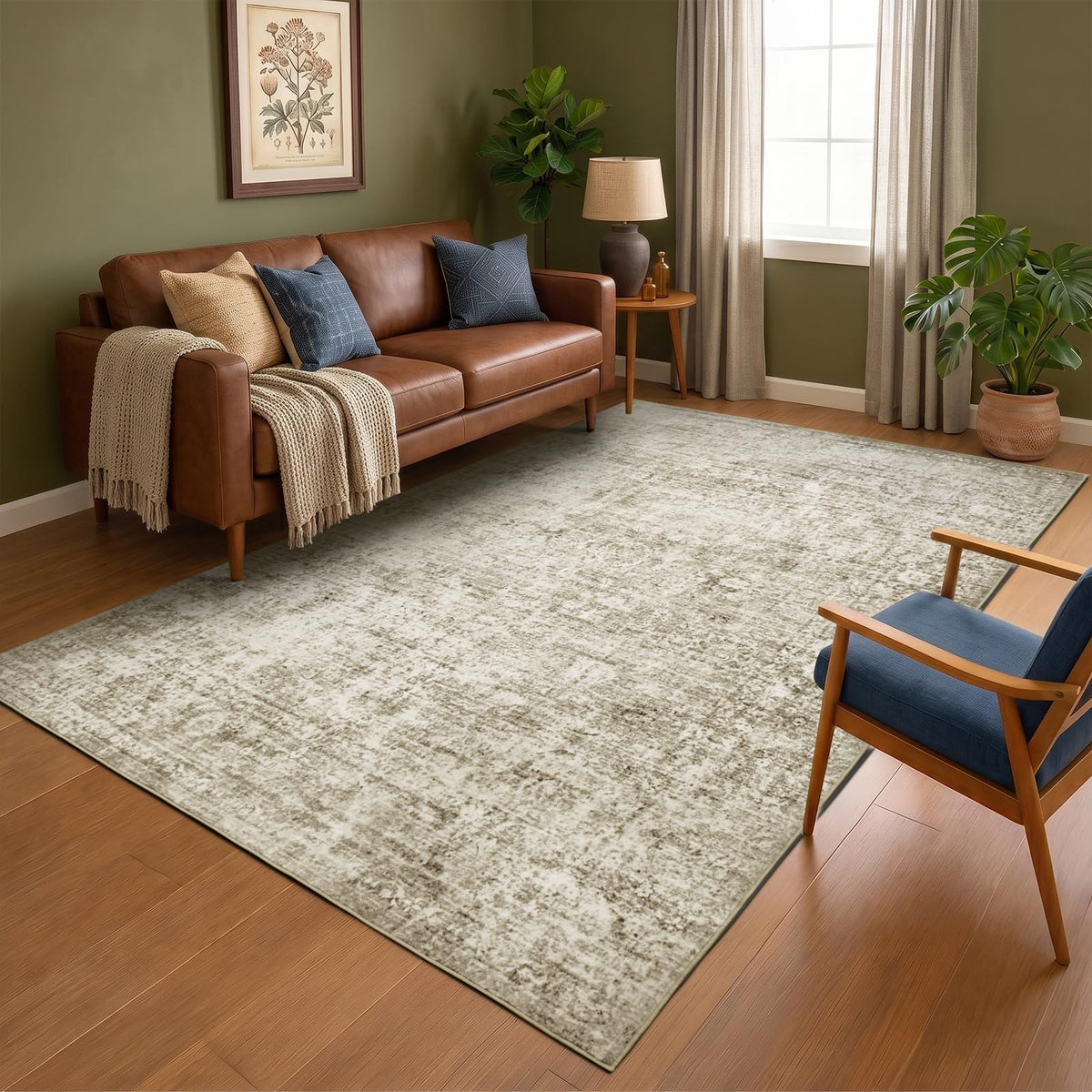 Homemate Washable Rug 8x10 Area Rugs - Vintage Rugs for Living Room