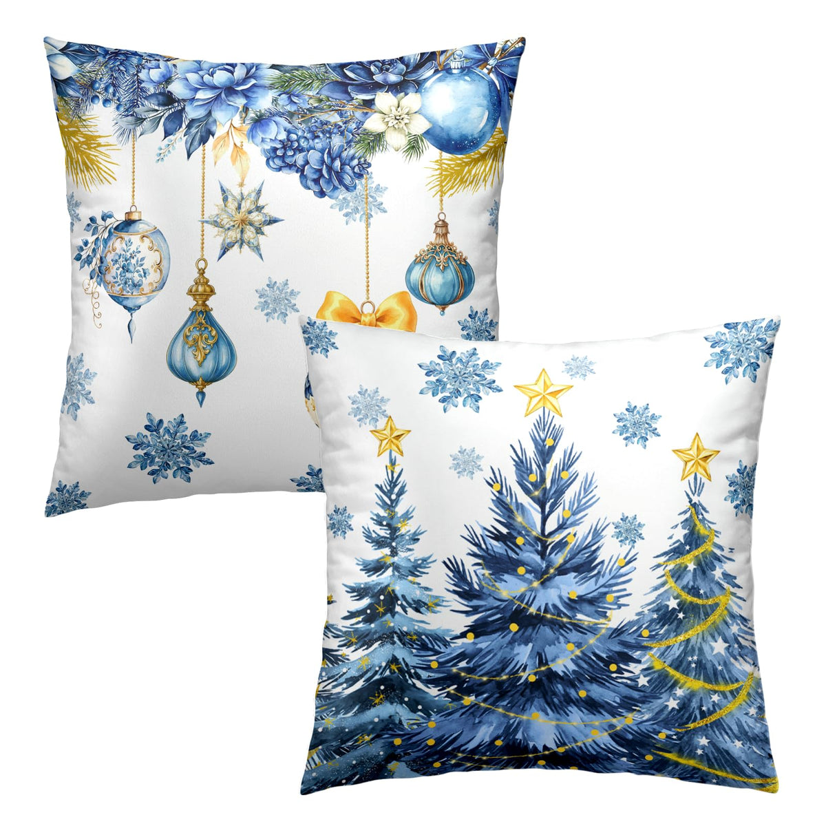 Fall Pillow Covers Autumn Leaf Throw Pillow Covers 18x18 Set of 2 Bohemian Floral Pillow Cases Thanksgiving Berry Pinecones Cushion Cases for Home Farmhouse Sofa Couch Patio