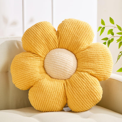 XIAIJIA 3PCS Flower Pillow, Daisy Throw Pillows, Flower Cushion 15.7 Inch