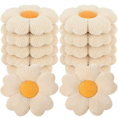 Beeveer 10 Pcs 15.75" Flower Plush Pillow for Sofa,Multicolor,Multicolor