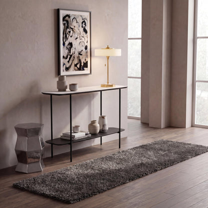 SAFAVIEH Milan Shag Collection 8'6" x 12' Ivory SG180 Solid Non-Shedding Living Room Bedroom Dining Room Entryway Plush 2-inch Thick Area Rug