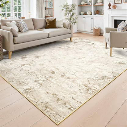 Toneed 4x6 Feet Washable Area Rugs for Bedroom Living Room, 48"x72" Grey