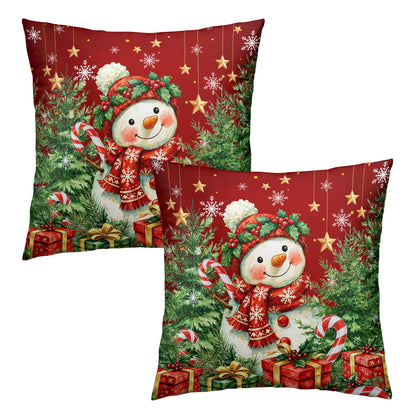 Fall Pillow Covers Autumn Leaf Throw Pillow Covers 18x18 Set of 2 Bohemian Floral Pillow Cases Thanksgiving Berry Pinecones Cushion Cases for Home Farmhouse Sofa Couch Patio