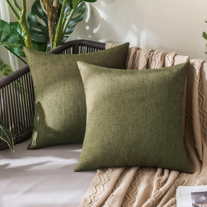 MIULEE Decorative Outdoor Pillow Covers Fall 18x18 Rust