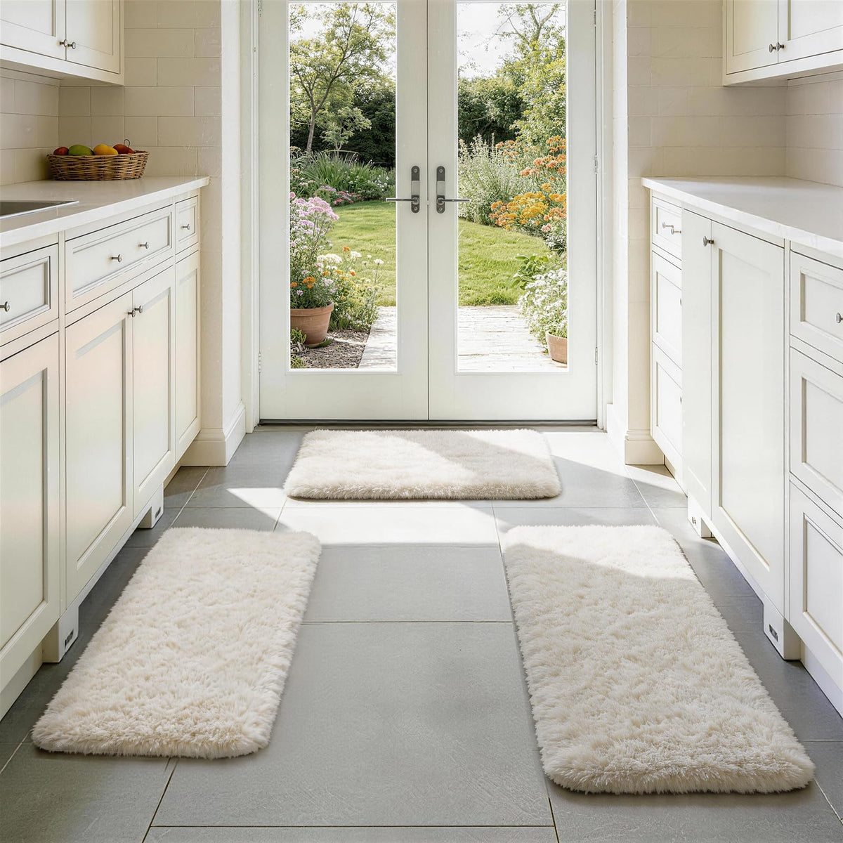 Ophanie Small Rug Upgrade Non Slip Throw Bedside Area Rugs, Fluffy Soft Grey Mini Bedroom Carpet, Affordable Door Entryway Indoor Inside Front Entrance Dog 2x3 Mat, Home Decor Aesthetic, Nursery