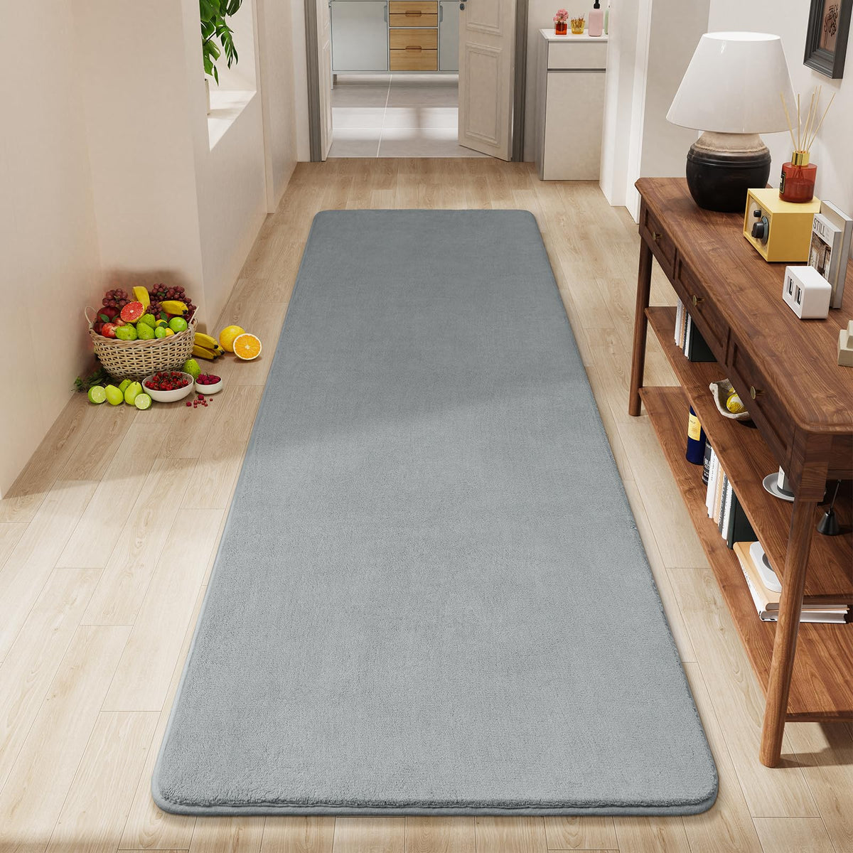 Amearea Modern Area Rugs for Bedroom Living Room, 4x6 Blue Memory Foam Rug