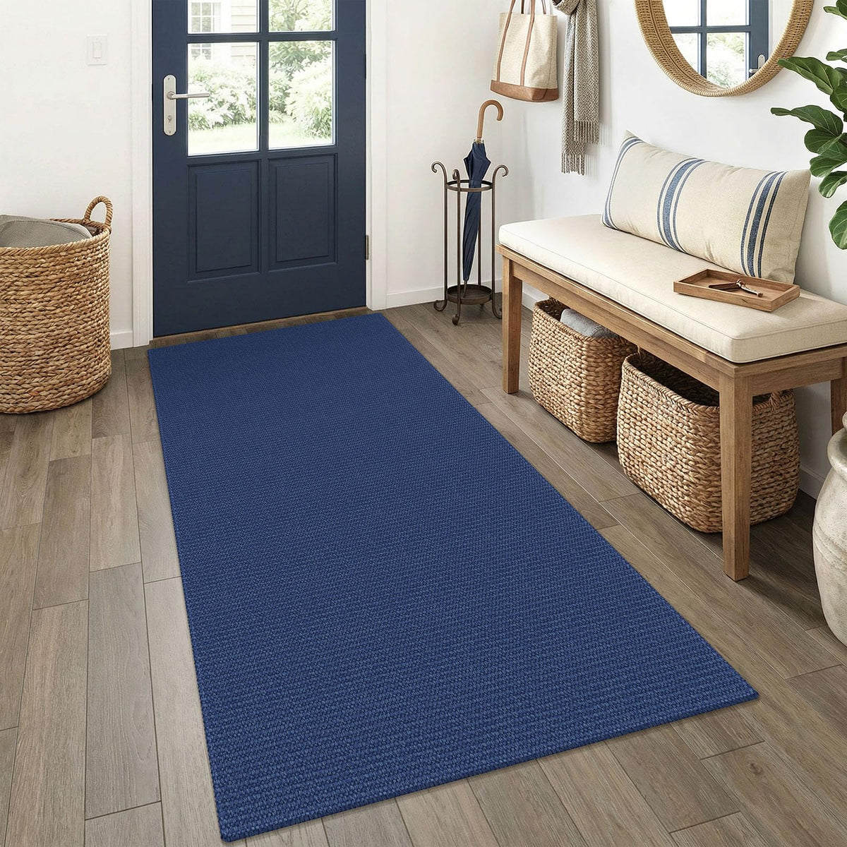 EARTHALL Washable Area Rug, Non Slip Entryway Rug, 4x6 Ft, Sand/Beige