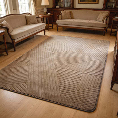 5x7 Grey Solid Color Area Rug, Modern Rugs for Living Room Bedroom