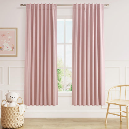 Guken Cream Linen Blackout Curtains 84 Inch Length 2 Panels Set for Living Room Bedroom Back Tab Thermal Insulated 100% Black Out Drapes Room Darkening Window Curtain Ivory Natural Beige