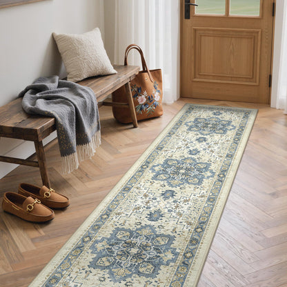 GENIMO 8x10 Washable Area Rugs for Living Room, Non Slip, Taupe Brown
