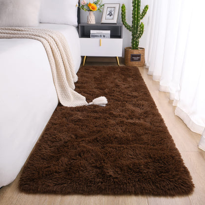 Chicrug Soft Runner Rug for Bedroom Living Room Plush Fluffy Rugs 2x6