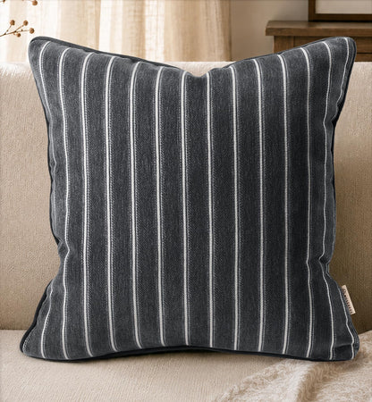 Chenille Throw Pillow Cover, 18x18 Inch, Fall Floral
