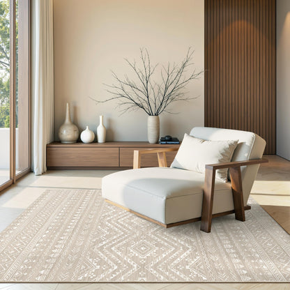 Miukiki 8x10 Area Rug for Living Room, Washable Soft Non Slip Rug Grey