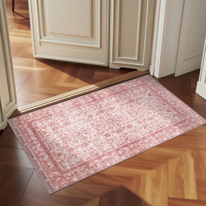 OPPODREAM Vintage Blue Area Rugs 5x7, Washable Rug for Living Room