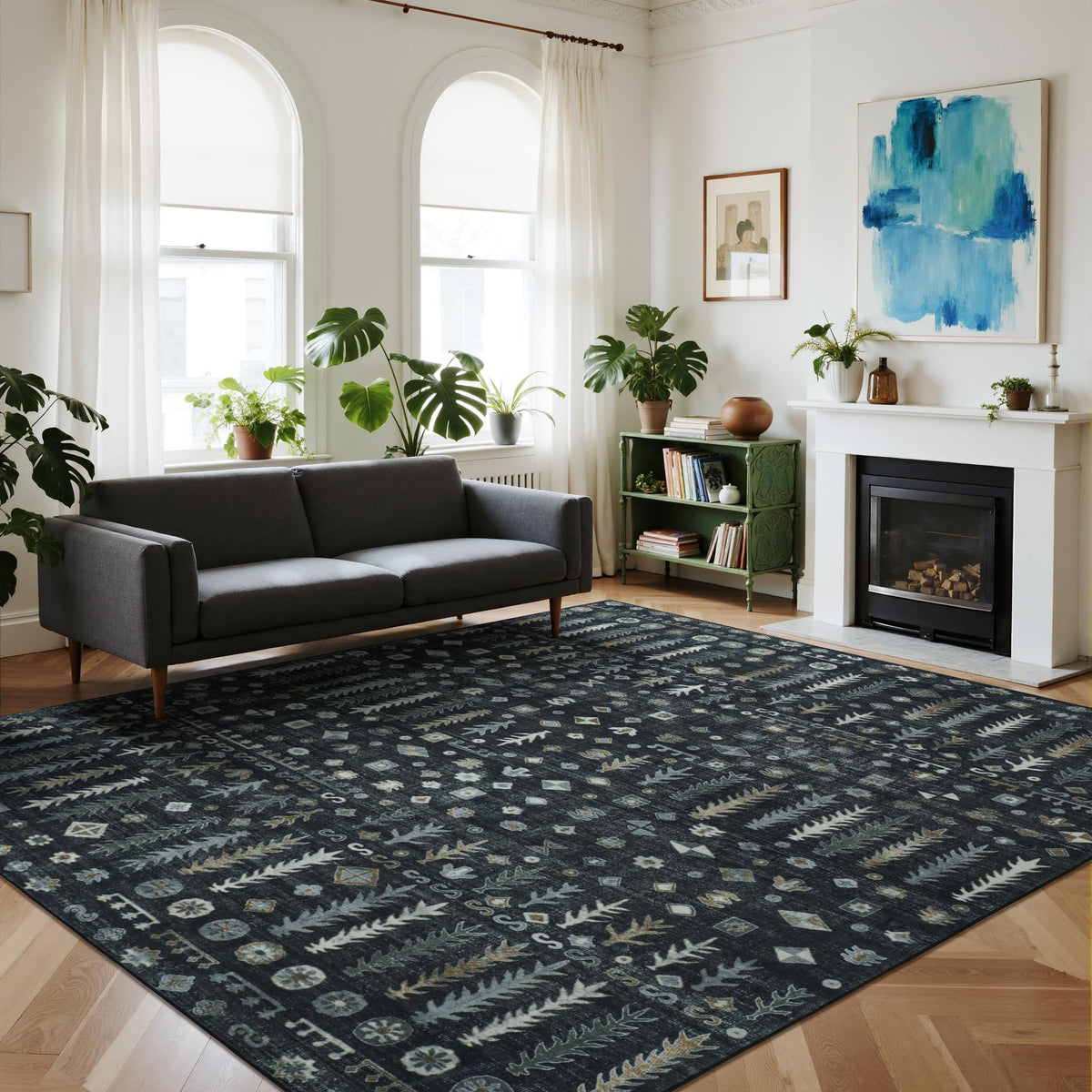 Washable Rugs 8x10 Area Rugs for Living Room,Bedroom,Dining Room,Nursery
