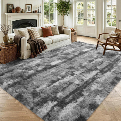 Noahas 2x6 Black Fluffy Soft Runner Rug Non-Slip for Bedroom Dorm Hallway