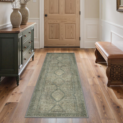 GENIMO 8x10 Washable Area Rugs for Living Room, Non Slip, Taupe Brown