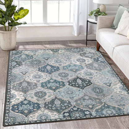 Lahome Moroccan Kitchen Rugs Non Slip Washable, 2x4 Rugs for Entryway