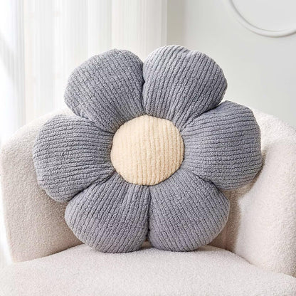 Kcvvcr Flower Throw Pillow, Soft White 14.9" Shaped Floor Pillow for Home Decor, Cute Aesthetic Plush Decorative Pillows for Bed, Sofa, Couch