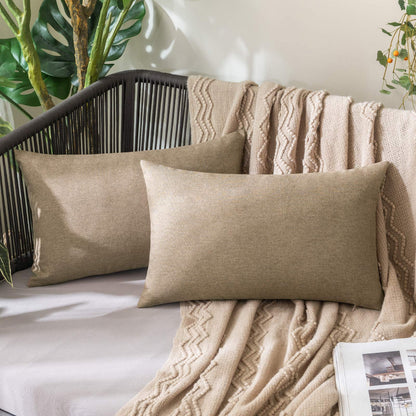MIULEE Decorative Outdoor Pillow Covers Fall 18x18 Rust