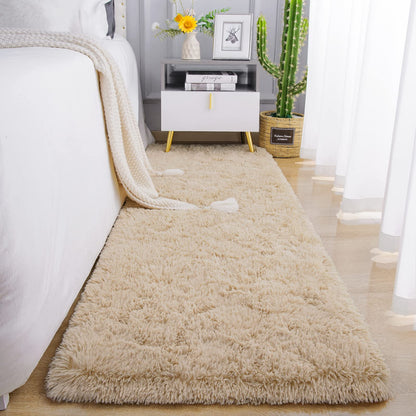 Chicrug Soft Runner Rug for Bedroom Living Room Plush Fluffy Rugs 2x6