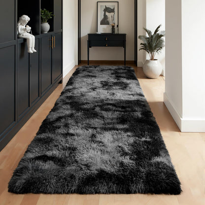 Zentavio 5x8 Area Rugs for Bedroom Fluffy Rugs for Living Room Carpet Large Fuzzy Soft Shag Aesthetic Plush High Pile Gray Throw Rug for Nursery Kids Room Dorm Waved Grey