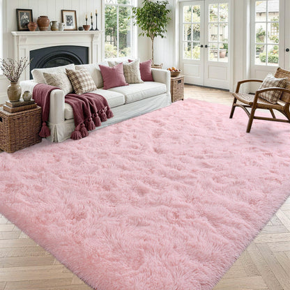 Noahas 2x6 Black Fluffy Soft Runner Rug Non-Slip for Bedroom Dorm Hallway