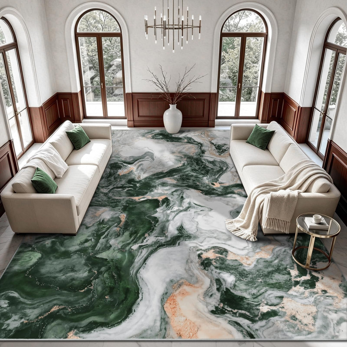 Yinhua 6x9 Area Rugs for Living Room, Washable Large Rugs for Bedroom