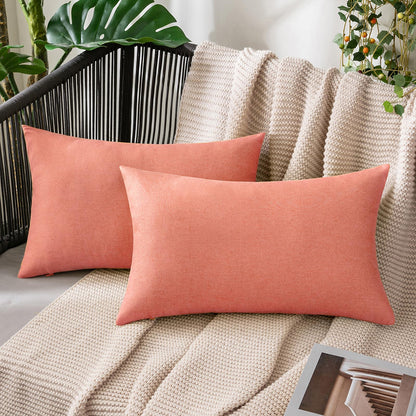 MIULEE Decorative Outdoor Pillow Covers Fall 18x18 Rust