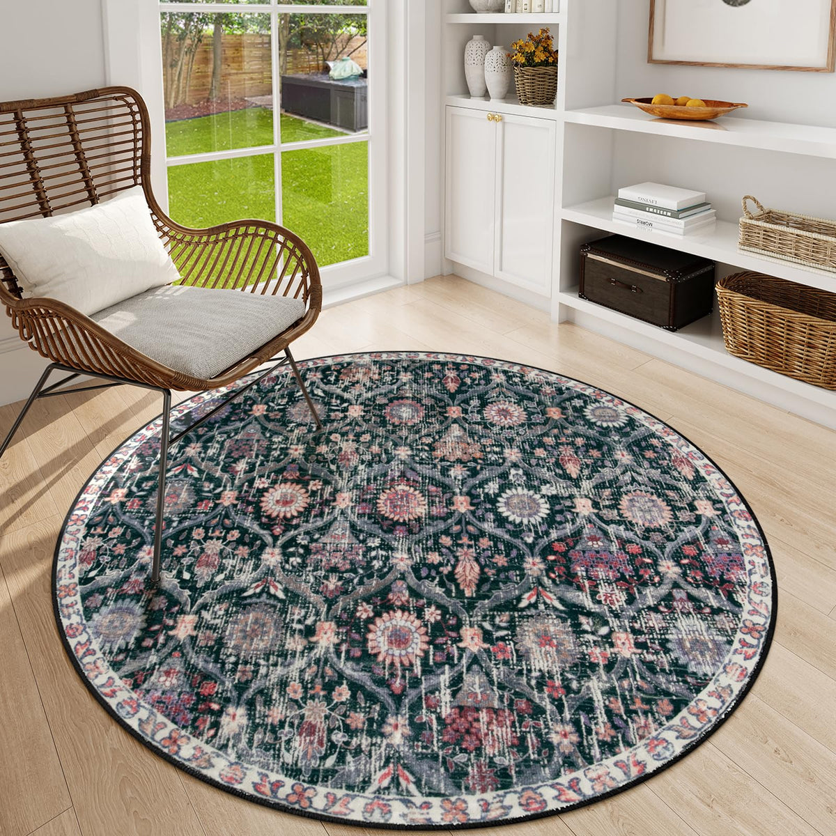 Lahome Moroccan Kitchen Rugs Non Slip Washable, 2x4 Rugs for Entryway