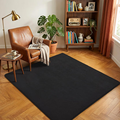 Amearea Modern Area Rugs for Bedroom Living Room, 4x6 Blue Memory Foam Rug