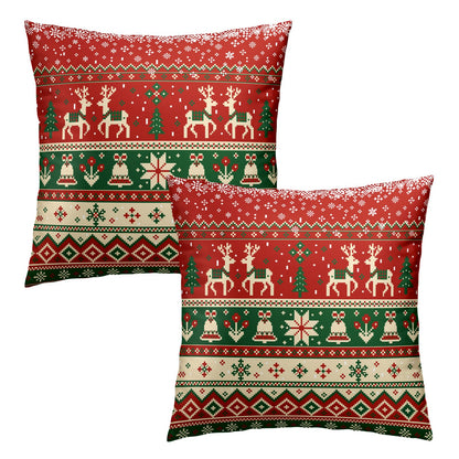 Fall Pillow Covers Autumn Leaf Throw Pillow Covers 18x18 Set of 2 Bohemian Floral Pillow Cases Thanksgiving Berry Pinecones Cushion Cases for Home Farmhouse Sofa Couch Patio