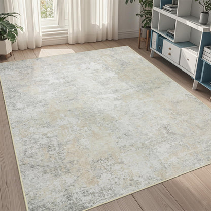8x10 Area Rugs for Living Room Washable Bedroom Dining Room Blue Grey