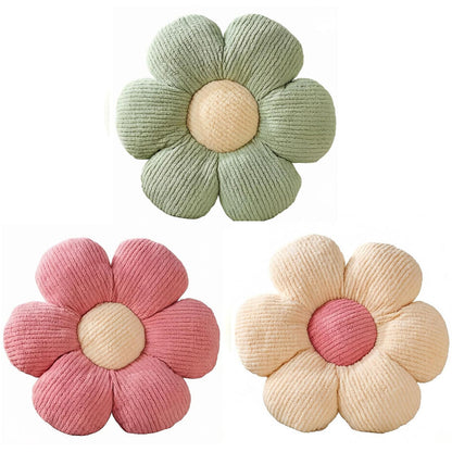 Flower Pillow,15.75" Daisy Pillow White Decorative Pillows
