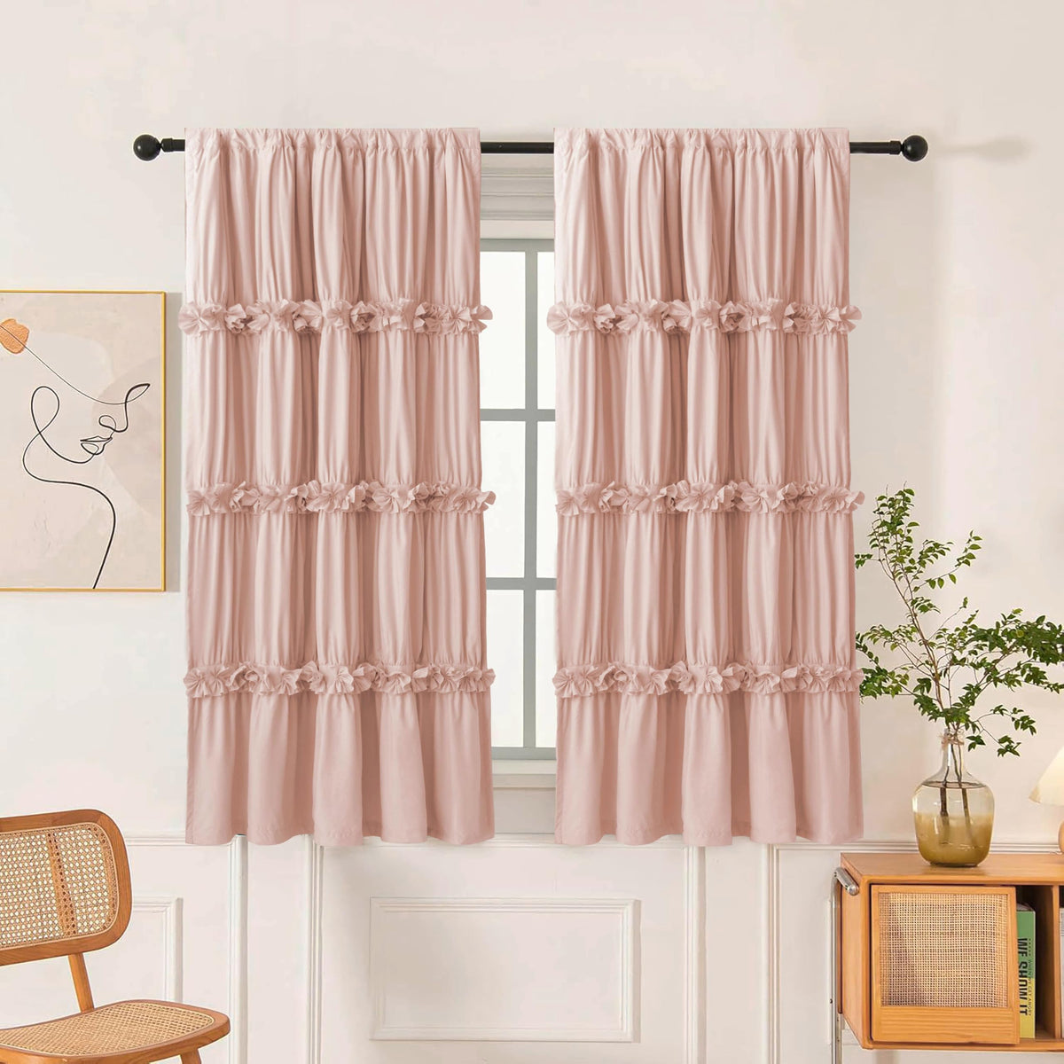 Homechoice Decor Thermal Insulated Window Curtains, 54"W x 84"L x 2 Panels