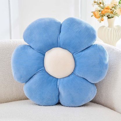 Kcvvcr Flower Throw Pillow, Soft White 14.9" Shaped Floor Pillow for Home Decor, Cute Aesthetic Plush Decorative Pillows for Bed, Sofa, Couch