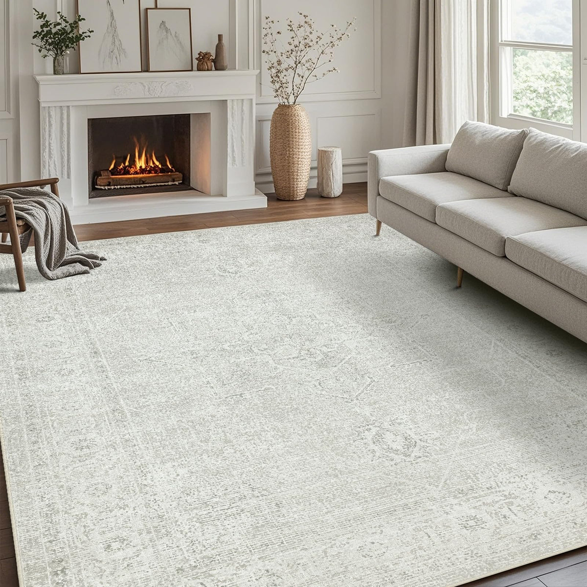 Washable Rugs 5x7 Area Rugs for Living Room,Bedroom,Dining Room Carpet