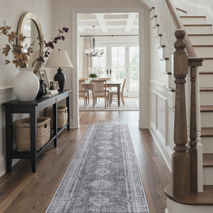 GENIMO 8x10 Washable Area Rugs for Living Room, Non Slip, Taupe Brown
