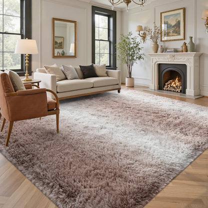 5x7 Black Area Rugs for Living Room, Large Fluffy Shag Bedroom Rugs Non-Slip, Ultra Soft Plush Carpet for Nursery Kids PlayRoom Dorm Office Indoor Modern Carpets
