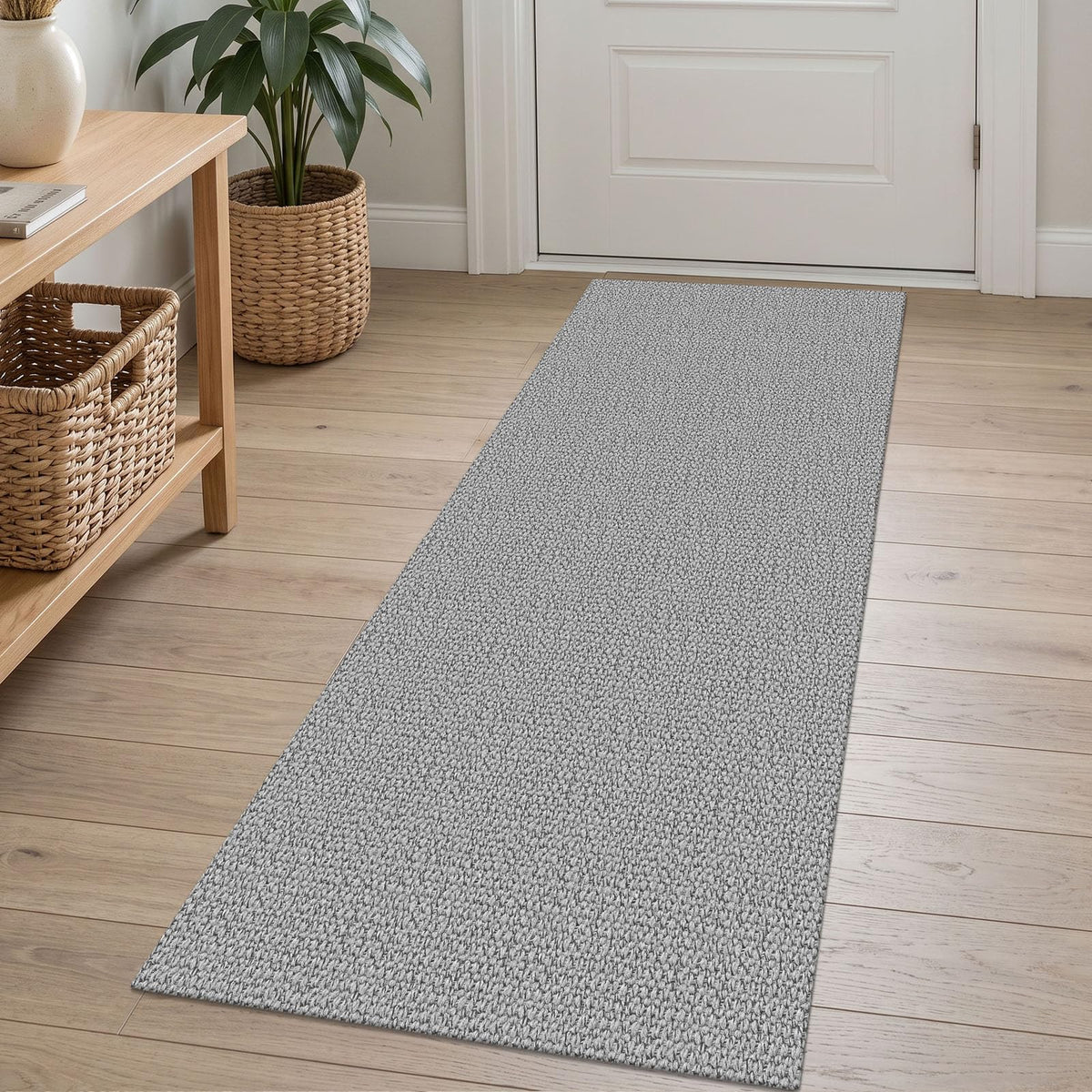 EARTHALL Washable Area Rug, Non Slip Entryway Rug, 4x6 Ft, Sand/Beige