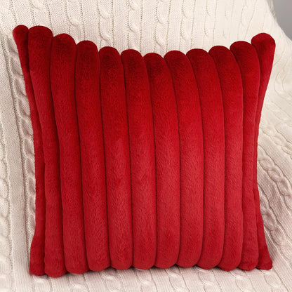 2 Pack 18x18 Pillow Cover Velvet Pillow Covers, Faux Fur Square Throw Pillow Covers for Living Room Decorations Throw Pillow Case, Throw Pillow Cover Cushion Cover for Home Sofa Bedroom Car, Pink