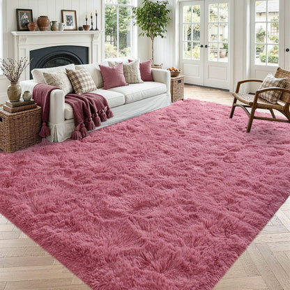 Noahas 2x6 Black Fluffy Soft Runner Rug Non-Slip for Bedroom Dorm Hallway
