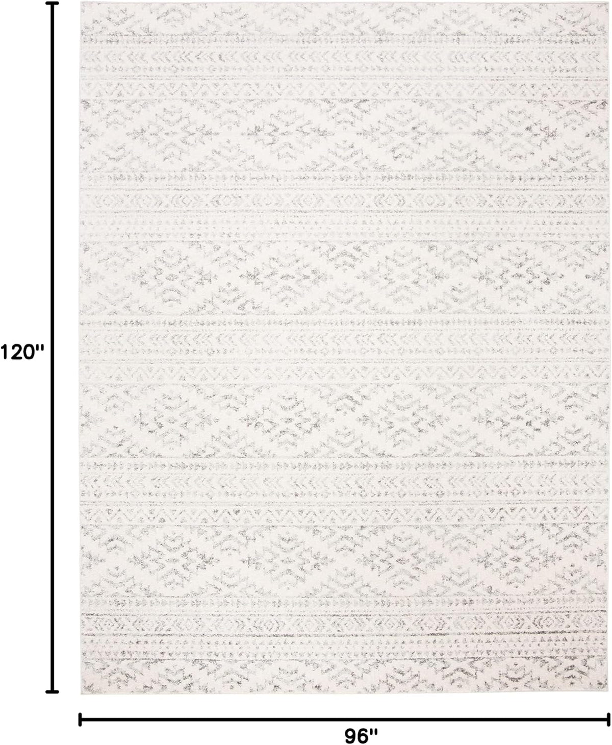 SAFAVIEH Tulum Area Rug 8x10, Large Ivory & Grey TUL272A