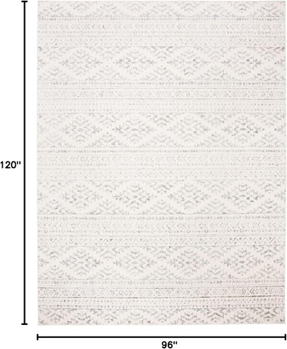 SAFAVIEH Tulum Area Rug 8x10, Large Ivory & Grey TUL272A