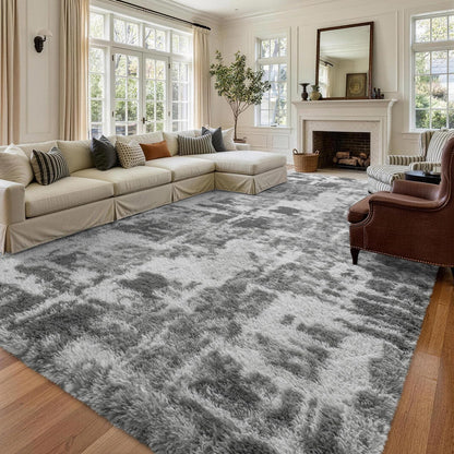 Noahas 2x6 Black Fluffy Soft Runner Rug Non-Slip for Bedroom Dorm Hallway