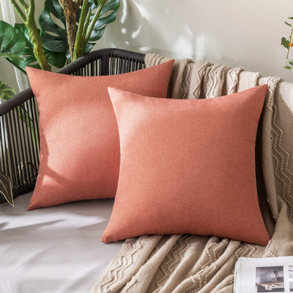 MIULEE Decorative Outdoor Pillow Covers Fall 18x18 Rust
