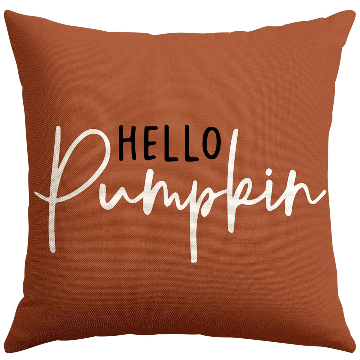 Artscope Hello Pumpkin Beige Lumbar Throw Pillow Cover 12x20 Inch Fall Decoration Cushion Cover Thanksgiving Farmhouse Pillow Case for Home Sofa Couch Decor