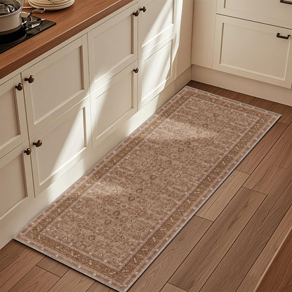OPPODREAM Vintage Blue Area Rugs 5x7, Washable Rug for Living Room