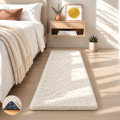 Ophanie Small Rug Upgrade Non Slip Throw Bedside Area Rugs, Fluffy Soft Grey Mini Bedroom Carpet, Affordable Door Entryway Indoor Inside Front Entrance Dog 2x3 Mat, Home Decor Aesthetic, Nursery