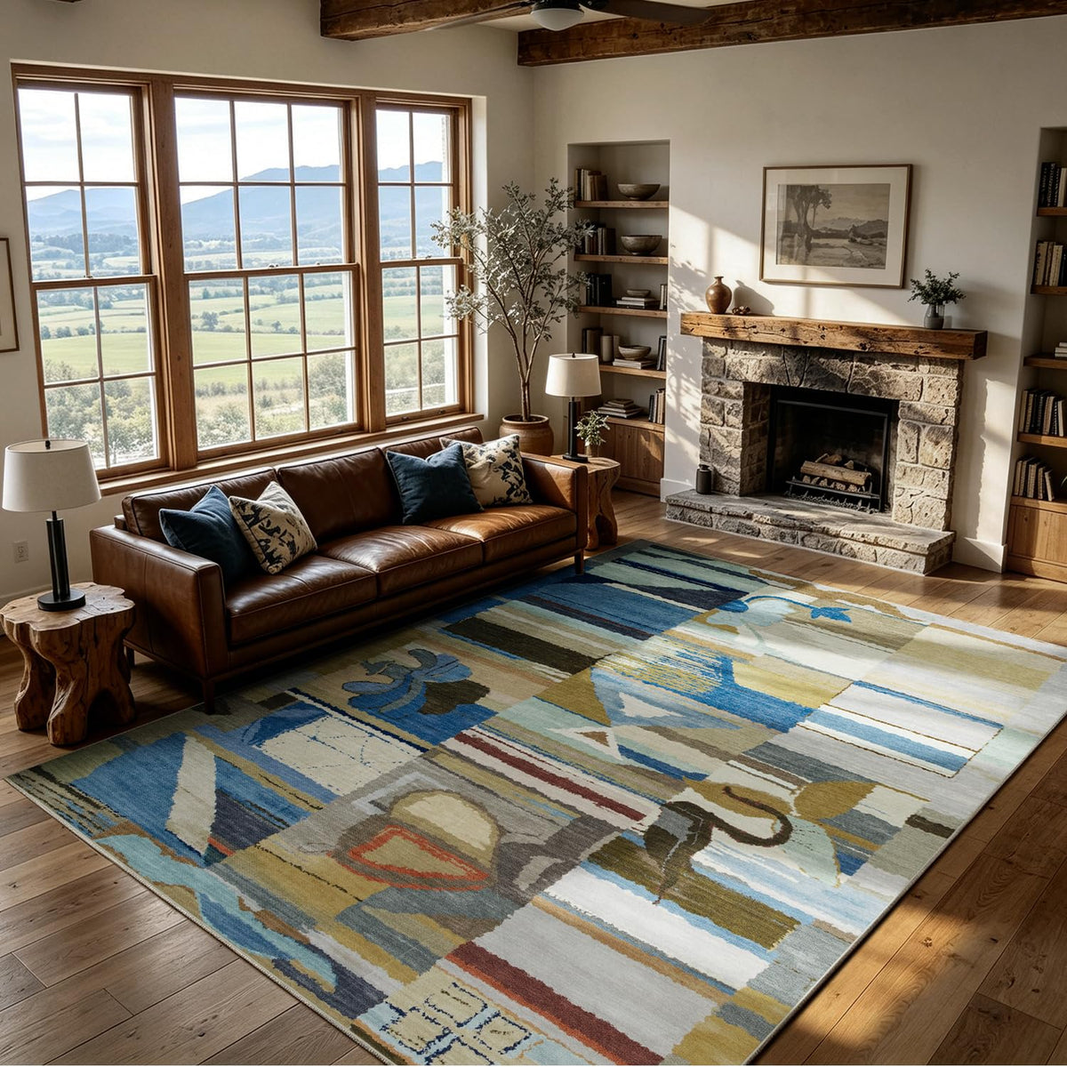 Washable Rugs 8x10 Area Rugs for Living Room,Bedroom,Dining Room,Nursery